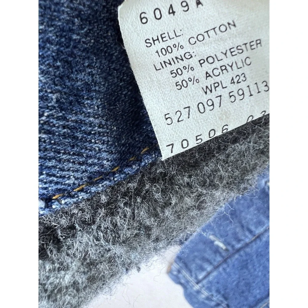 Vintage Levis 70506 0316 Blanket Lined Denim Trucker Jacket Made in‎ USA Mens 40